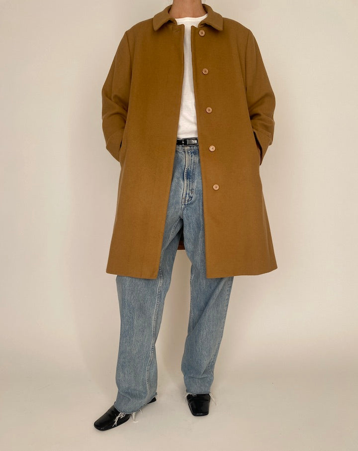 Vintage Long Camel Colored Coat 5267