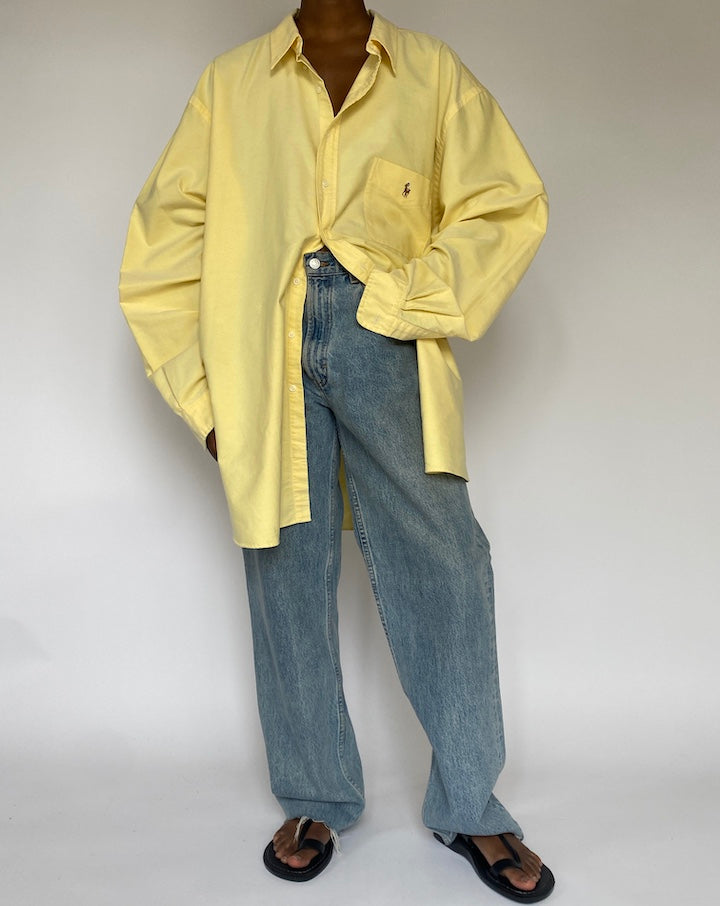 VINTAGE YELLOW RALPH LAUREN SHIRT 5050