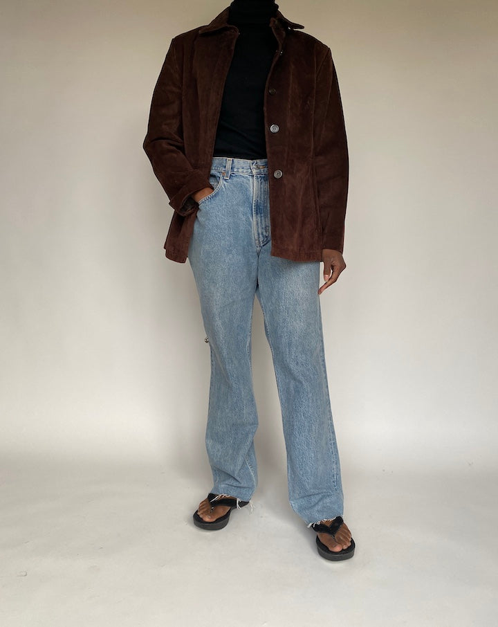 VINTAGE BROWN SUEDE JACKET