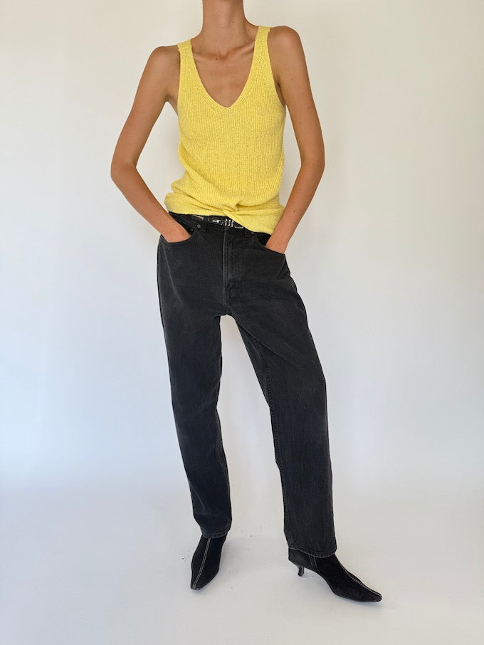 Vintage yellow tank top 2715