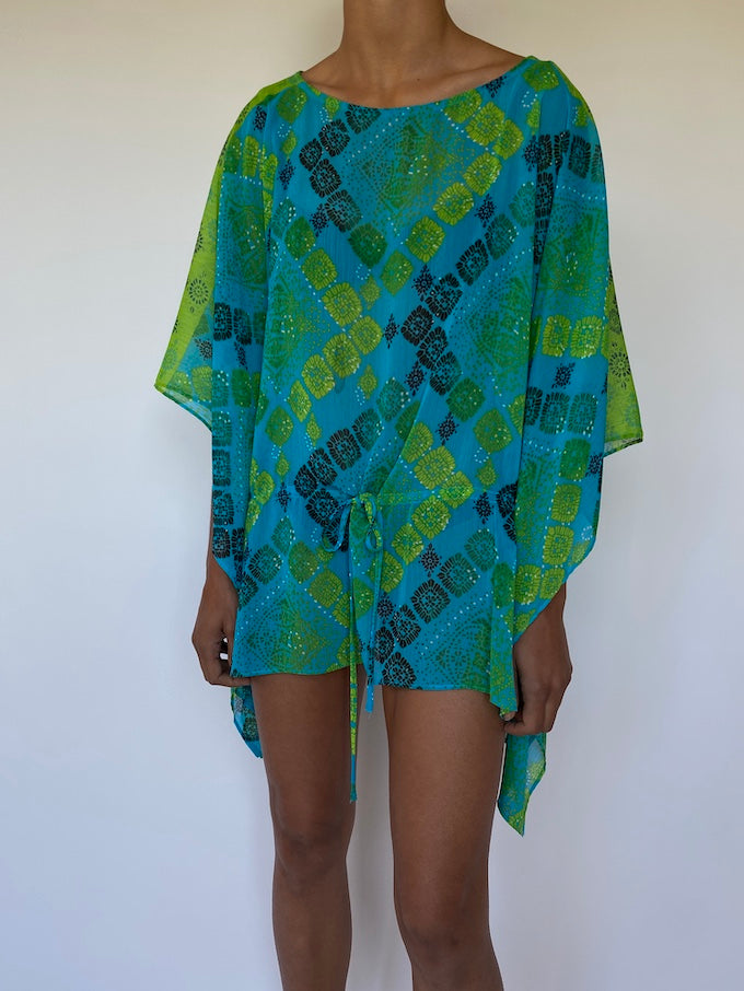 Vintage Colorful Light-Weight Blouse 2803