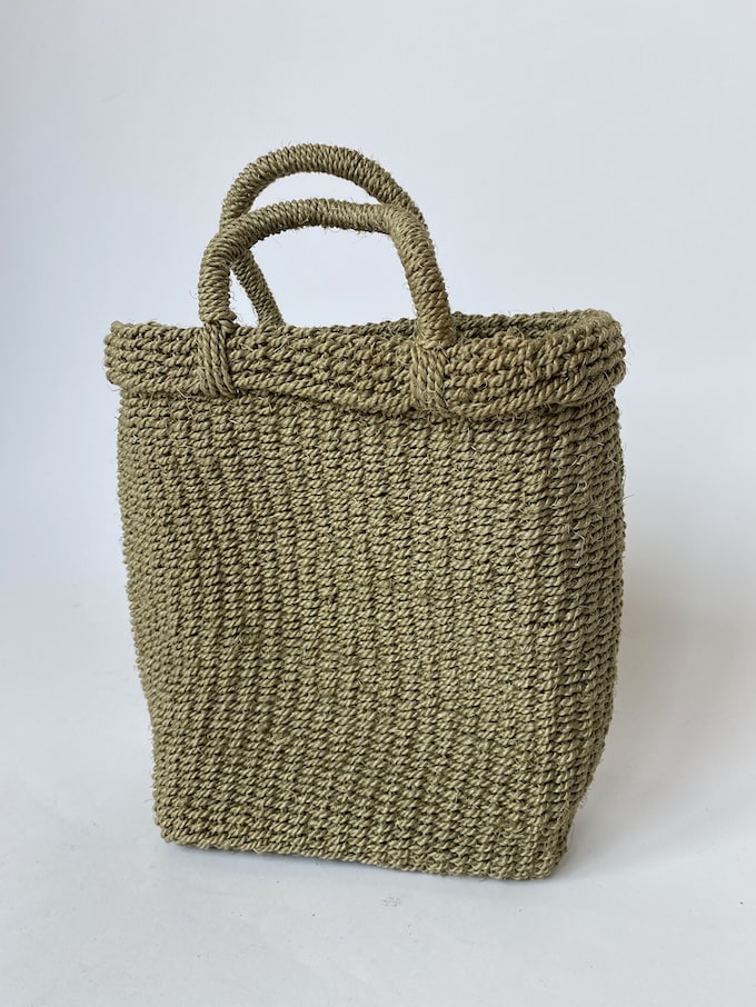 Vintage Basket Bag With Handles 3284