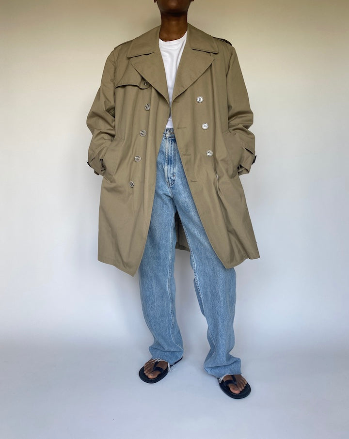 VINTAGE BEIGE TRENCH COAT 3678