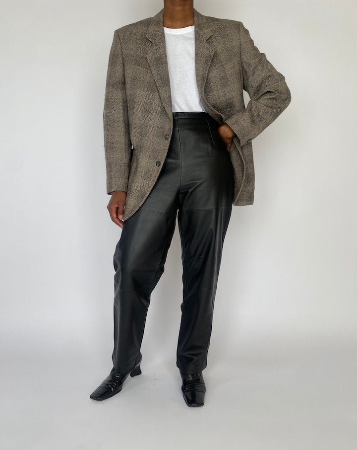 VINTAGE CHECKED BLAZER 4010