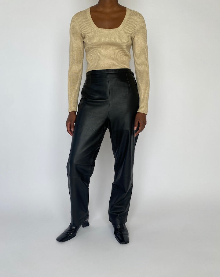 VINTAGE GOLD LONG-SLEEVE TOP 4220