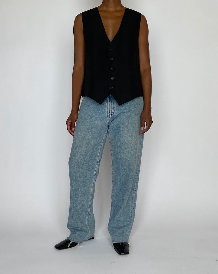 VINTAGE BLACK VEST 4301