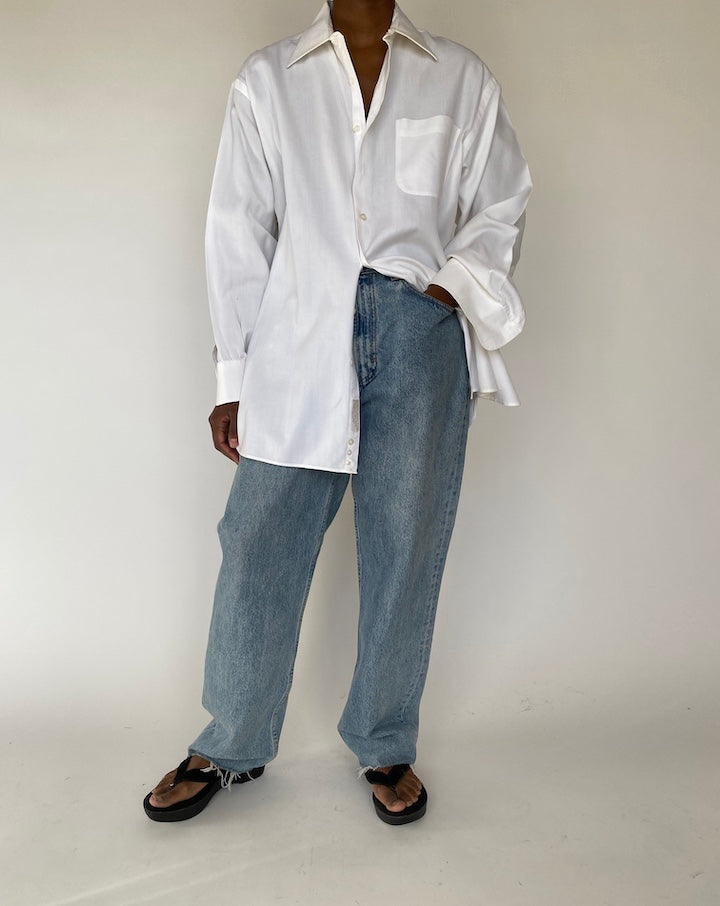 VINTAGE OVERSIZED WHITE SHIRT 4345