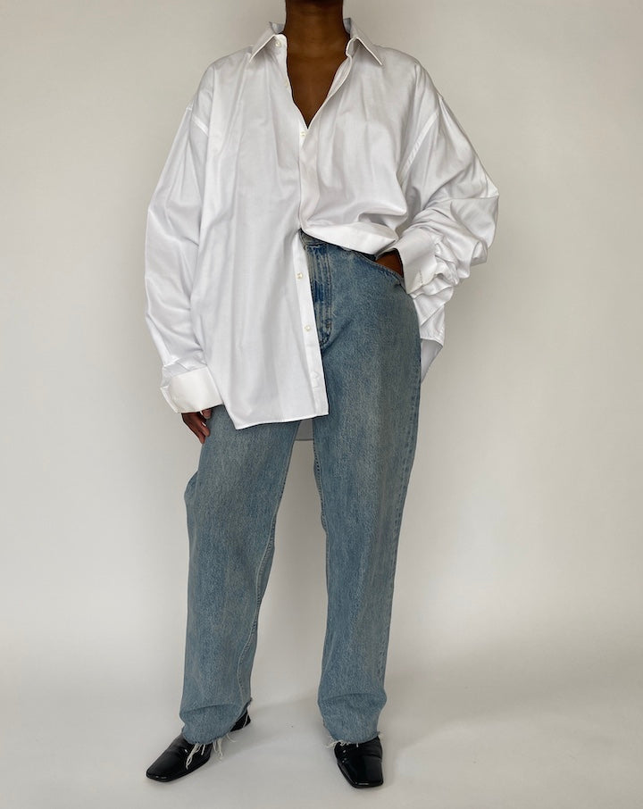 VINTAGE OVERSIZED WHITE SHIRT 4536