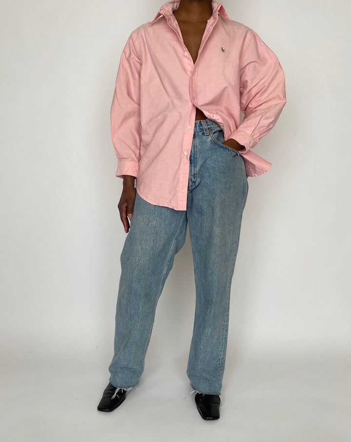 VINTAGE PINK RALPH LAUREN SHIRT 4598
