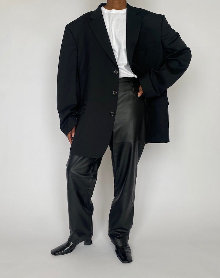 VINTAGE OVERSIZED BLACK BLAZER 4621