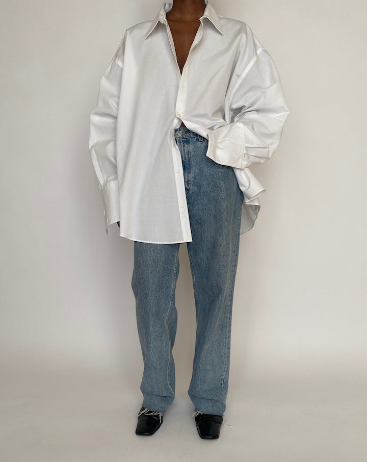 VINTAGE OVERSIZED WHITE SHIRT 4641
