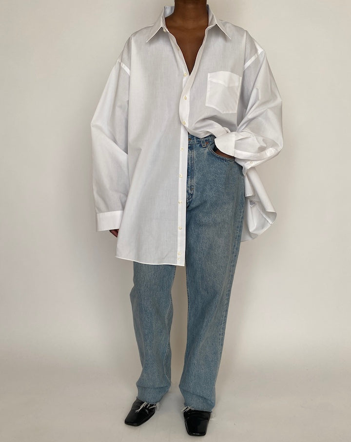 VINTAGE OVERSIZED WHITE SHIRT 4646