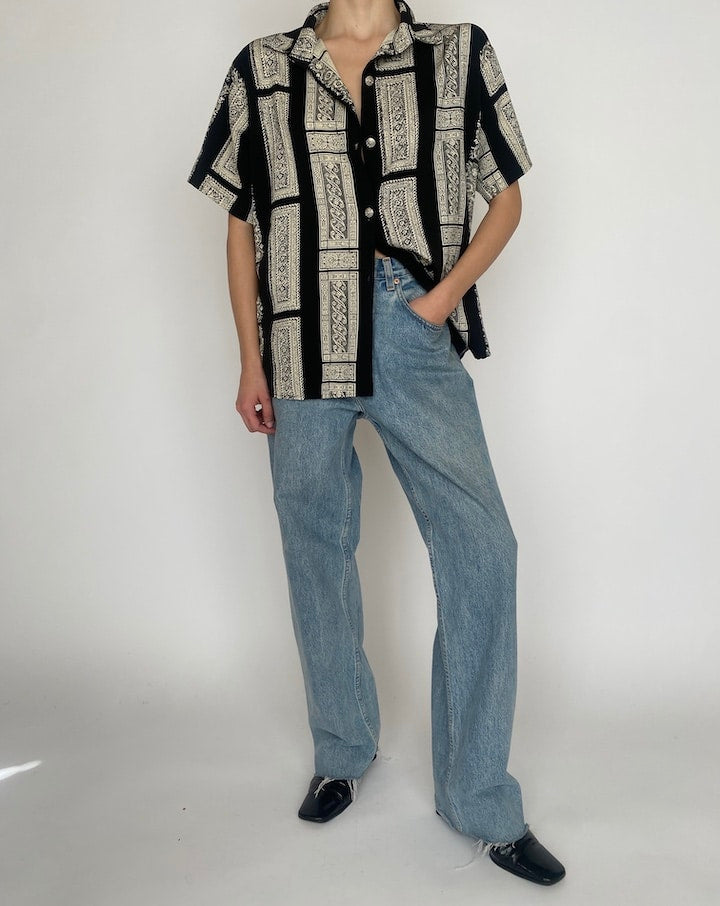 VINTAGE SHORT SLEEVE BLOUSE 4717