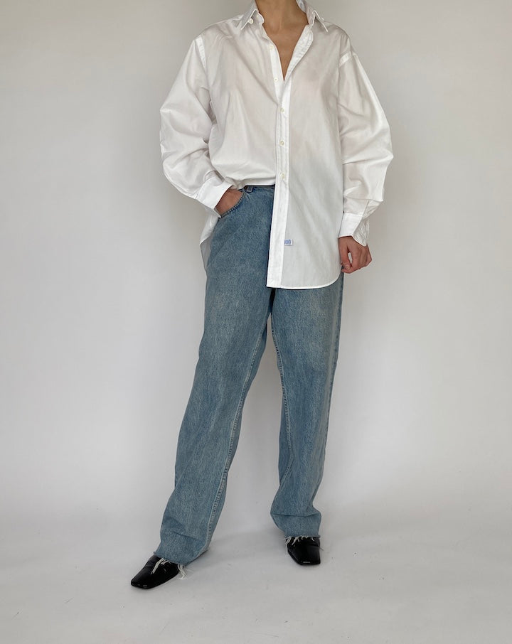 VINTAGE WHITE RALPH LAUREN SHIRT 4726