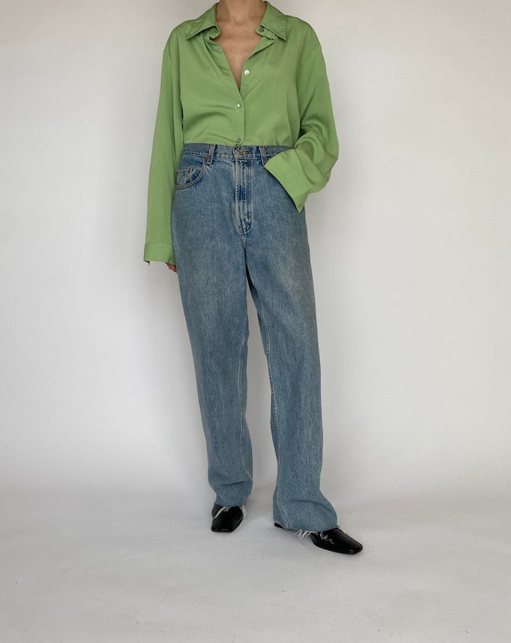 VINTAGE OVERSIZED GREEN SHIRT 4791