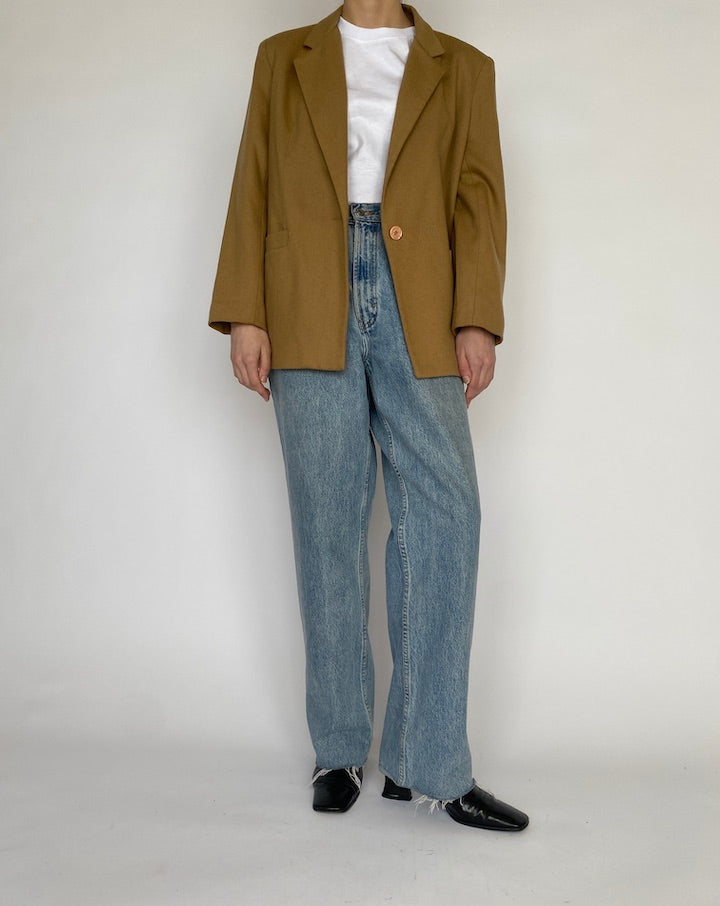 VINTAGE CAMEL COLORED WOOL BLAZER 4799