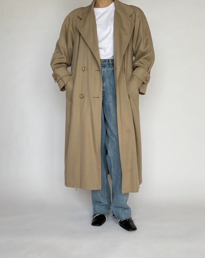 VINTAGE BEIGE TRENCH COAT 4820