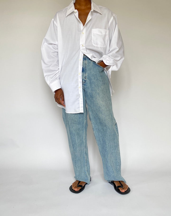 VINTAGE WHITE RALPH LAUREN SHIRT 4891