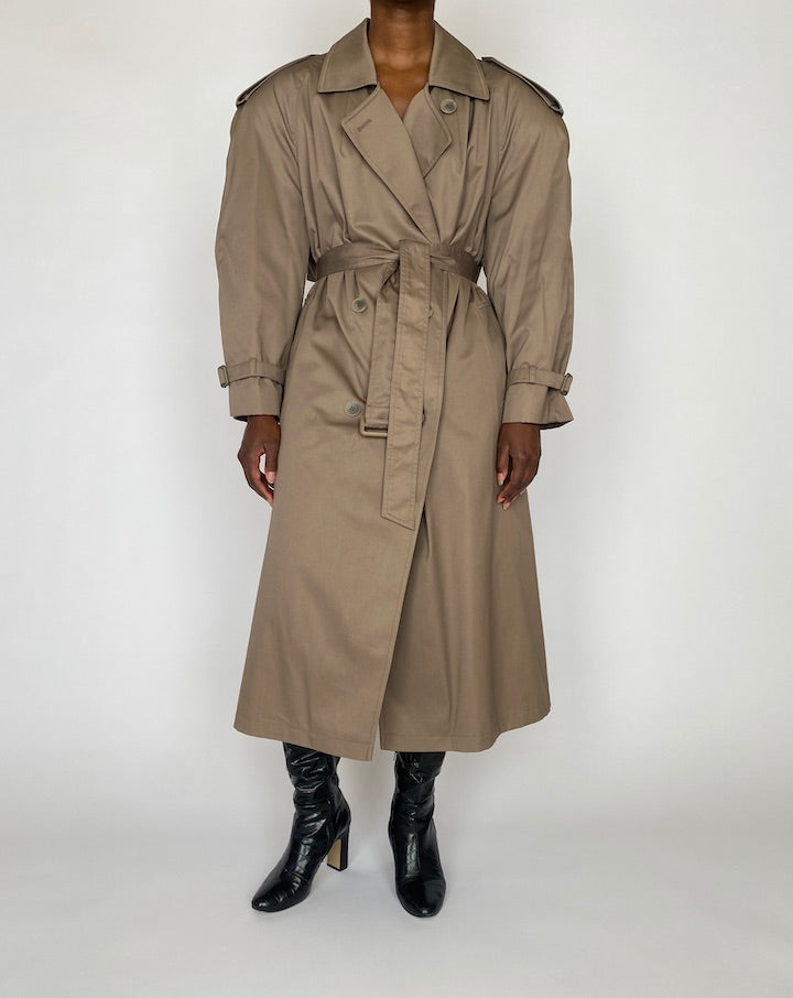 VINTAGE BEIGE TRENCH COAT 4899