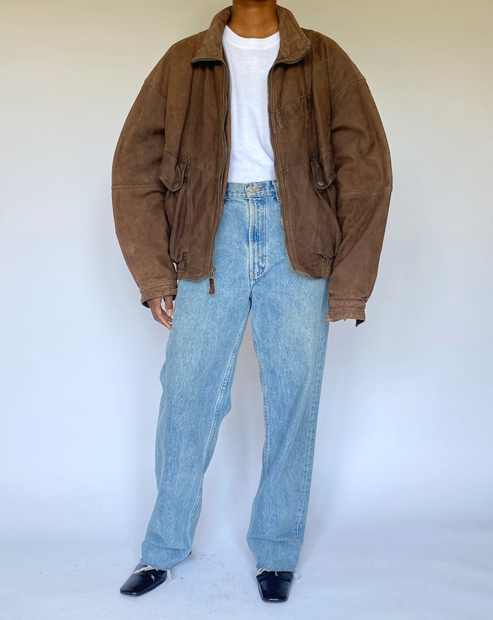 VINTAGE BROWN LEATHER JACKET 4953