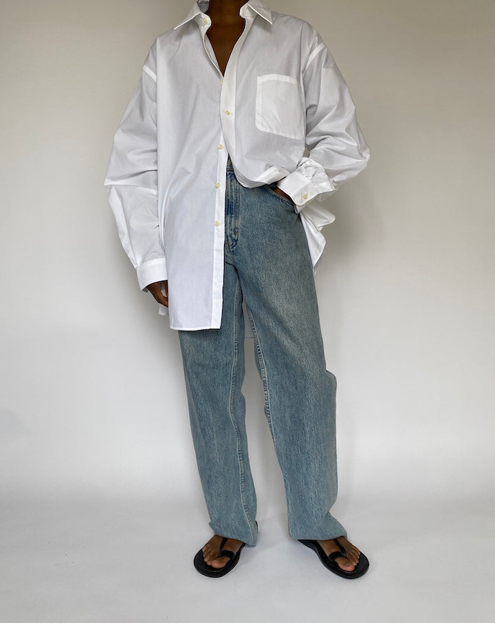 VINTAGE OVERSIZED WHITE SHIRT 5047