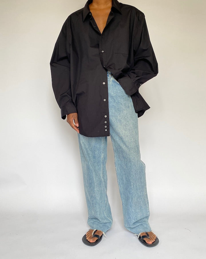 VINTAGE OVERSIZED BLACK SHIRT 5072