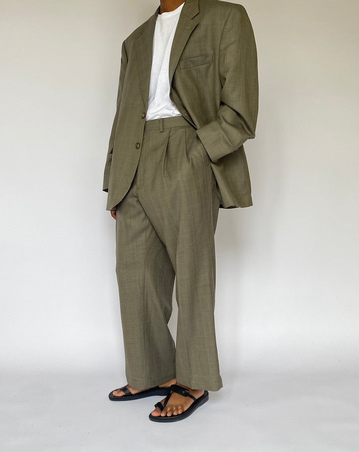 VINTAGE OVERSIZED BEIGE RALPH LAUREN SUIT 5103