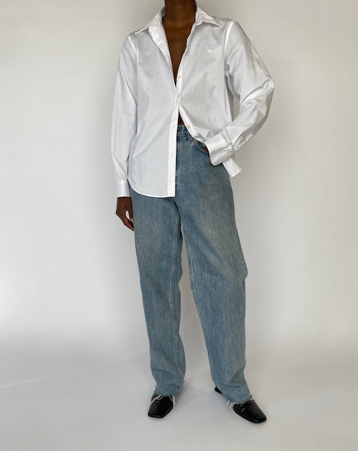 VINTAGE WHITE RALPH LAUREN SHIRT 5108