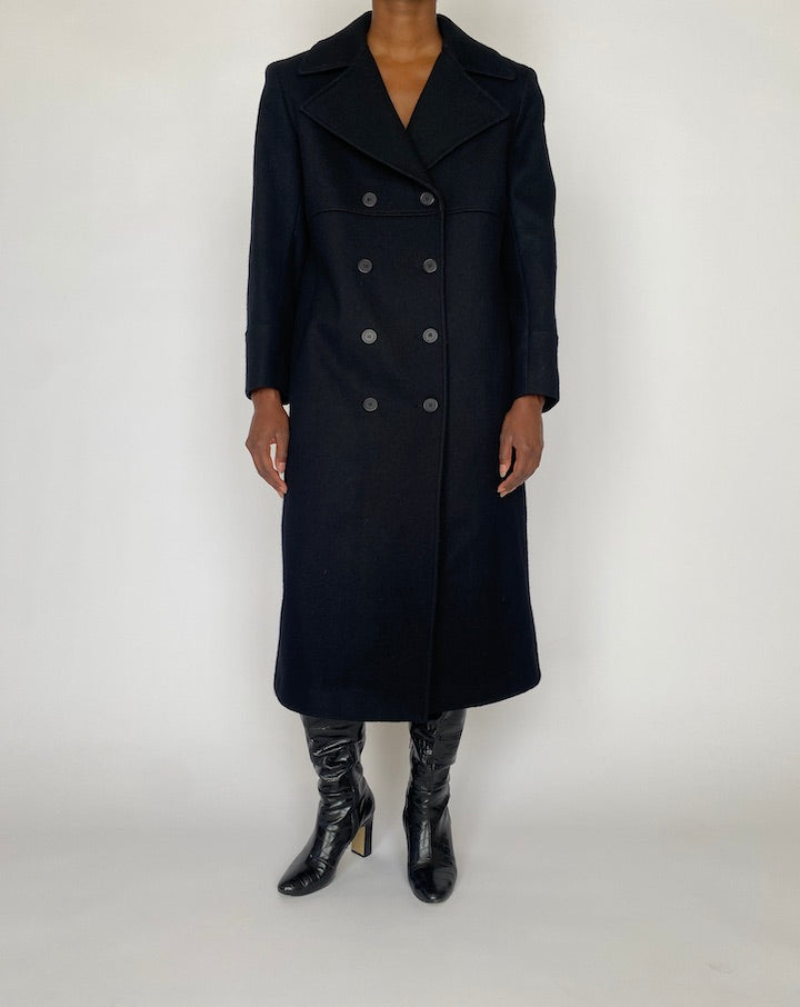 VINTAGE BLACK LONG COAT 5113
