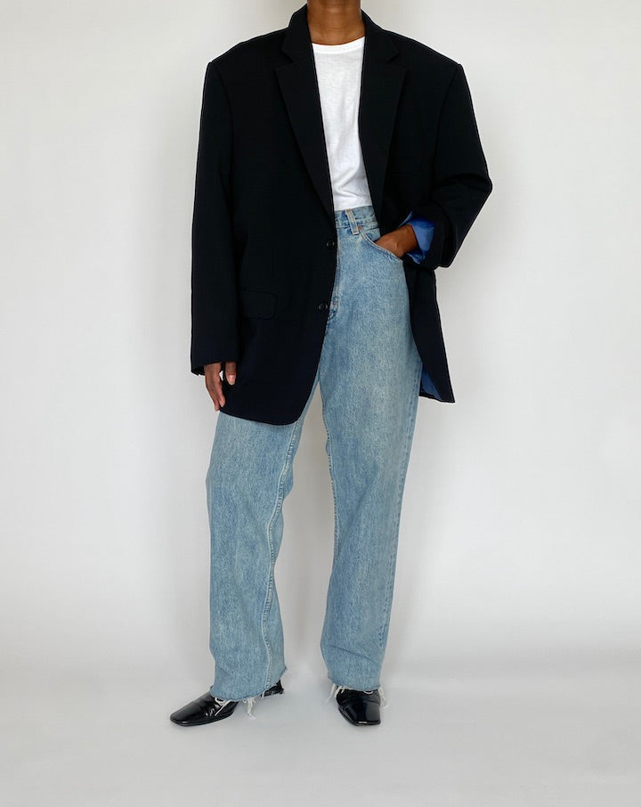 VINTAGE BLACK BLAZER 5124