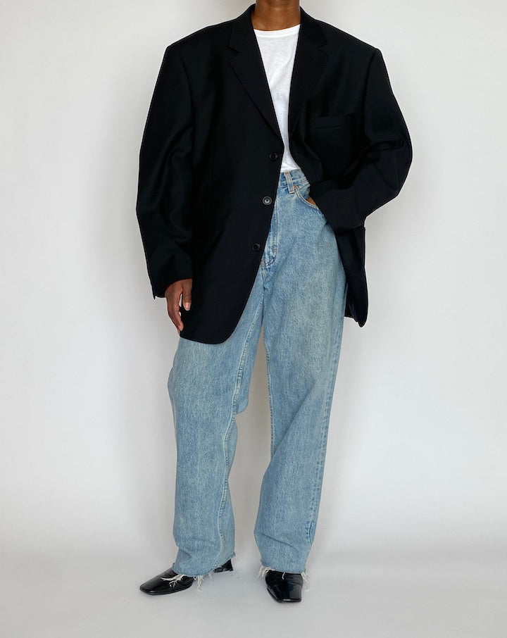 VINTAGE BLACK GIORGIO FERARRO BLAZER 5125