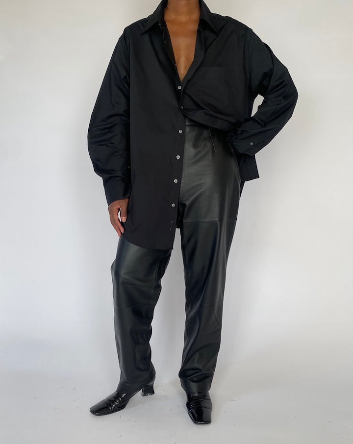 Vintage Black Oversized Shirt 5194