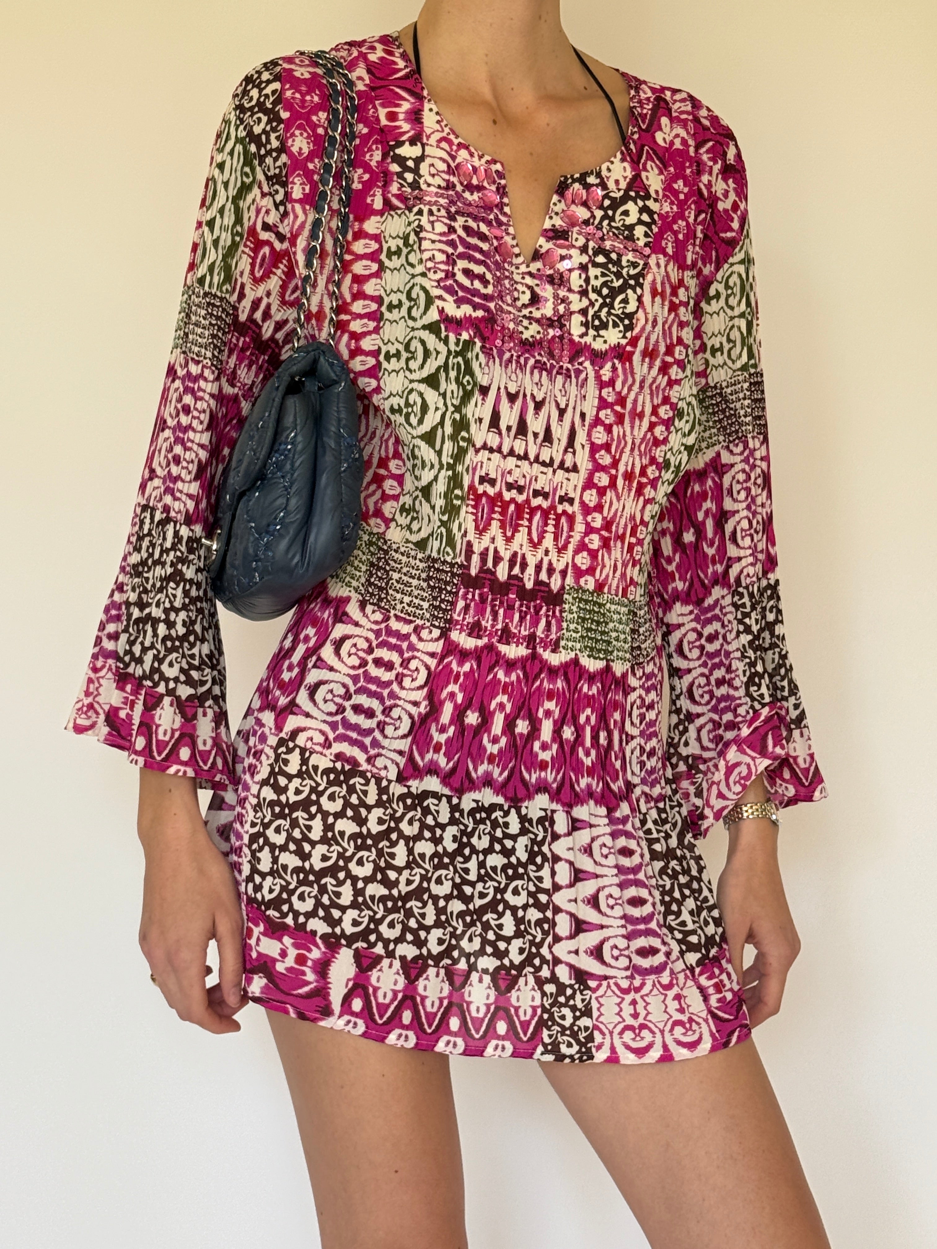 Vintage Bohemian Beach Cover-Up 6257