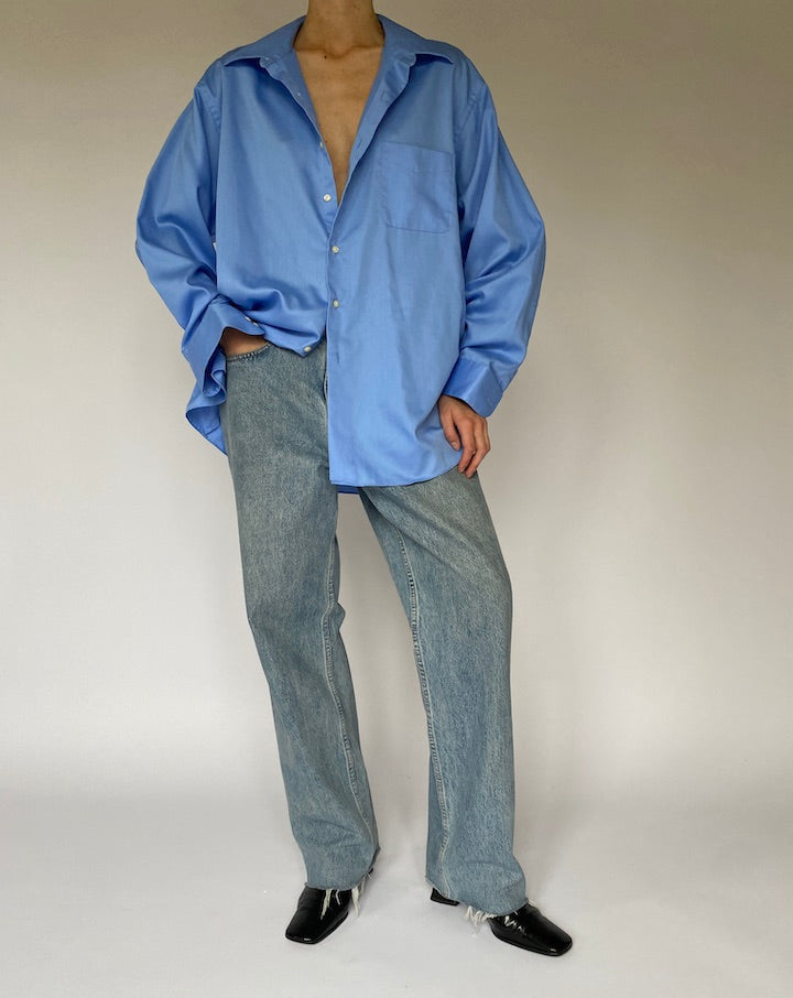 Vintage Oversized Blue Shirt 5252