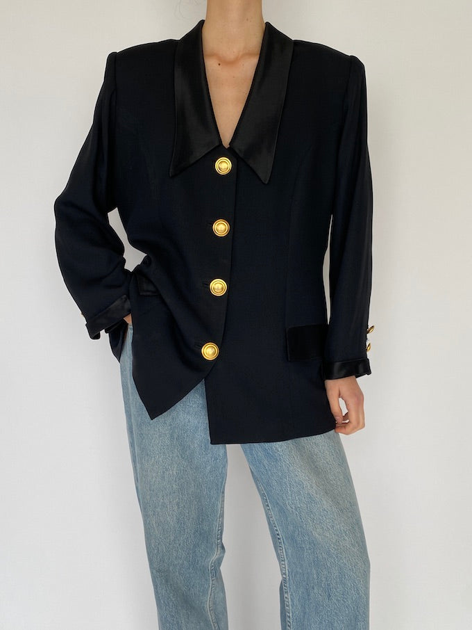 Vintage blazer in black 5440