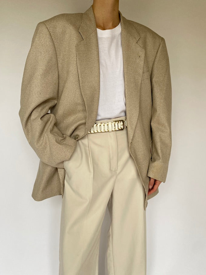 Vintage oversized blazer in beige 5493
