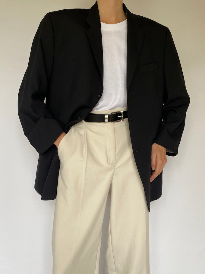 Vintage oversized Calvin Klein blazer in black 5520