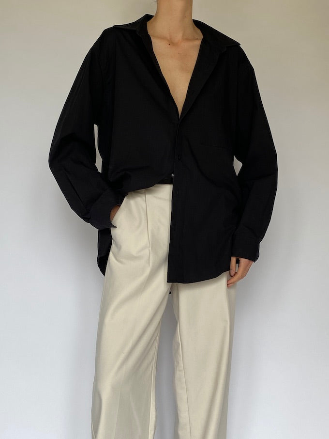 Vintage black oversized shirt 5534