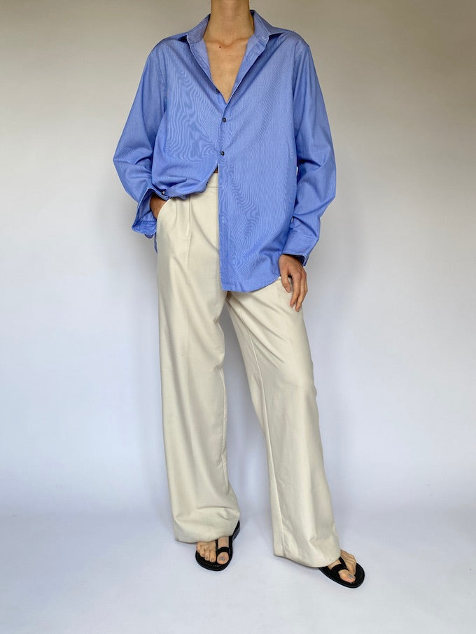 Vintage blue striped Calvin Klein shirt 5550