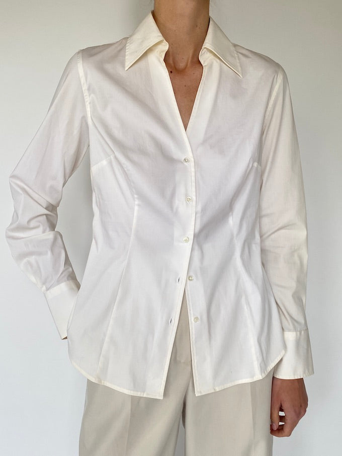 Vintage shirt in cream 5582