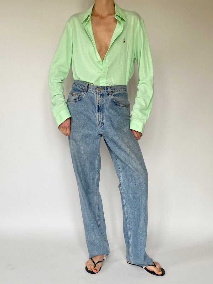 Vintage Ralph Lauren shirt in light green 5597