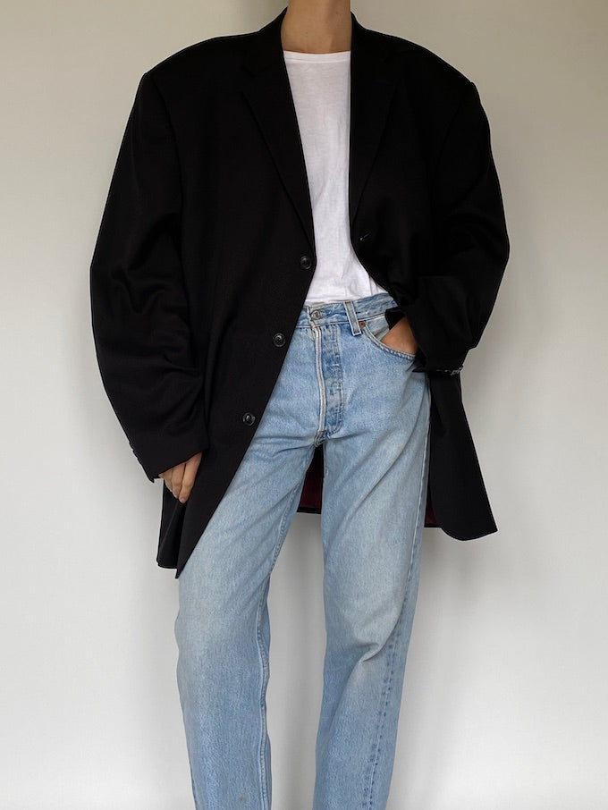 Vintage oversized black blazer 5607