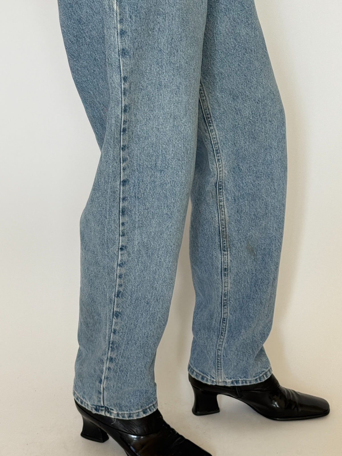 Vintage Calvin Klein light wash jeans, view 15