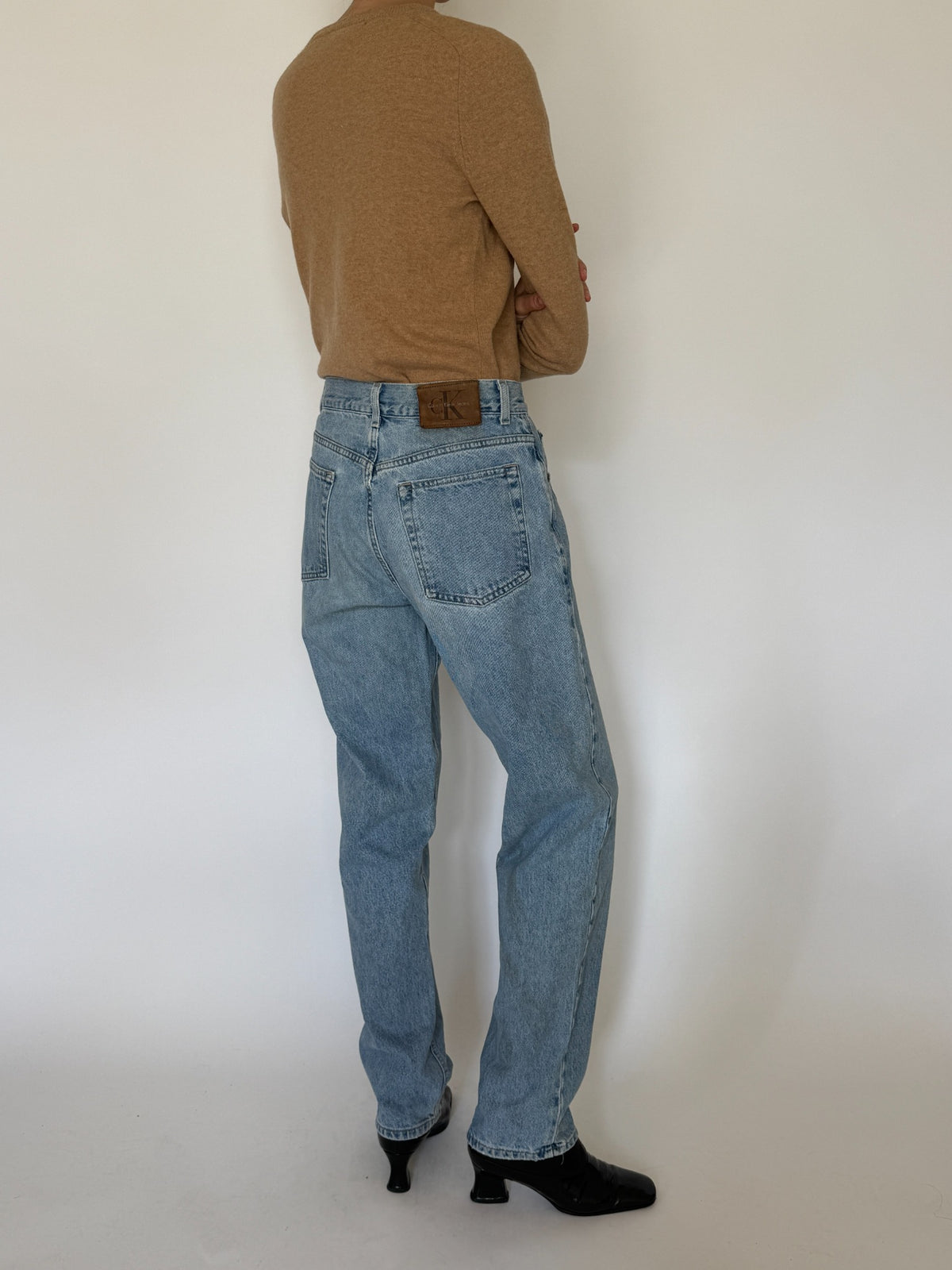 Vintage Calvin Klein light wash jeans, view 12