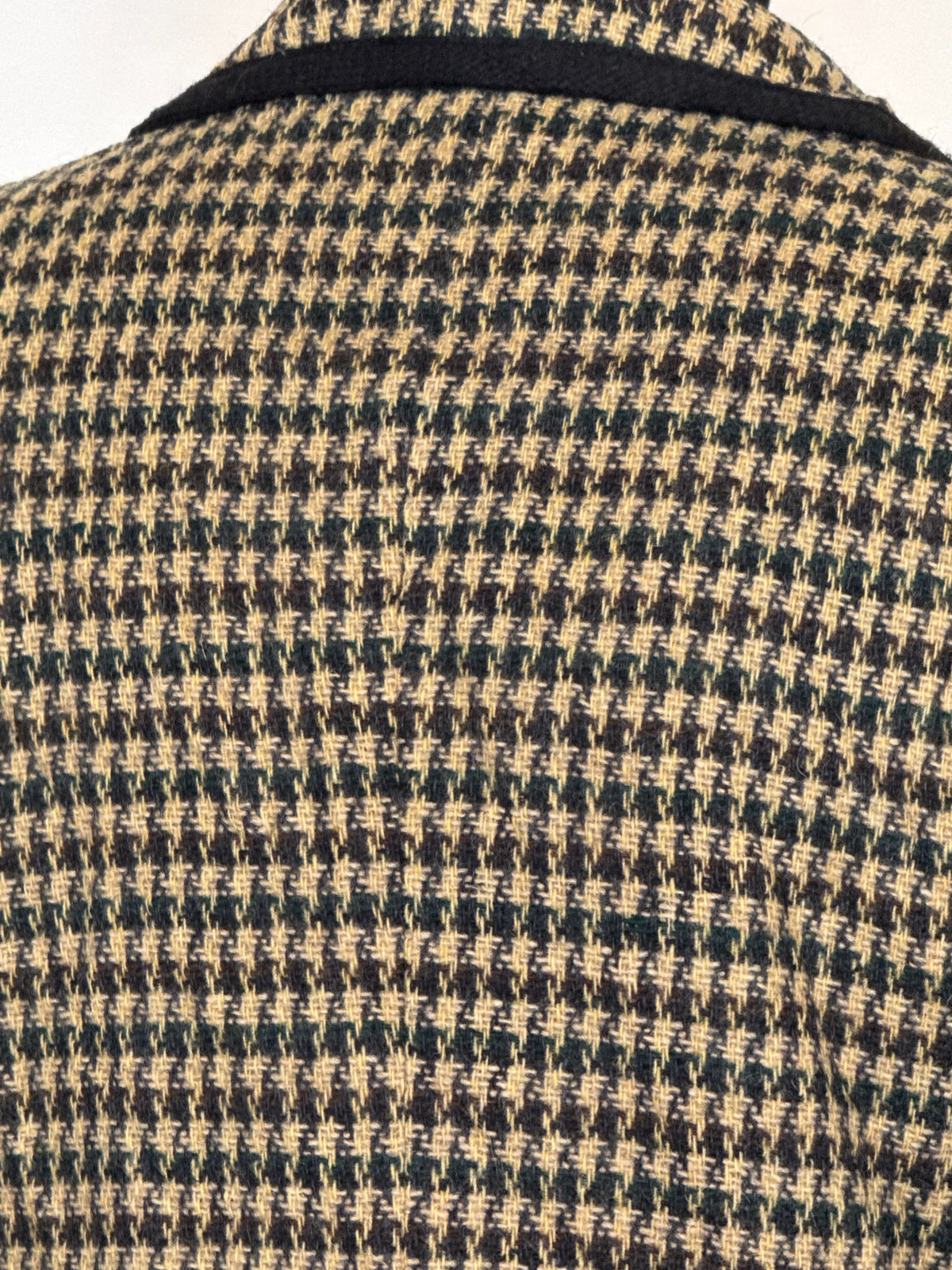 Vintage houndstooth wool blazer view 8