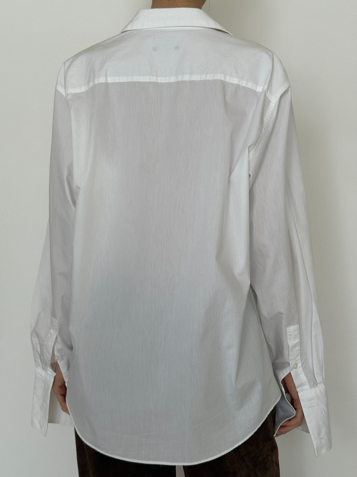 Vintage white oversized button-down shirt 8451