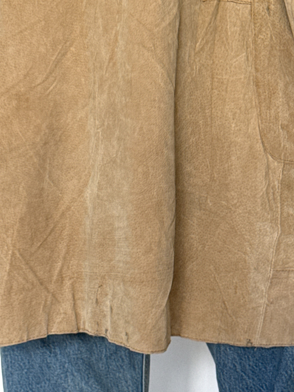 Vintage Tan Suede Leather Jacket 8476