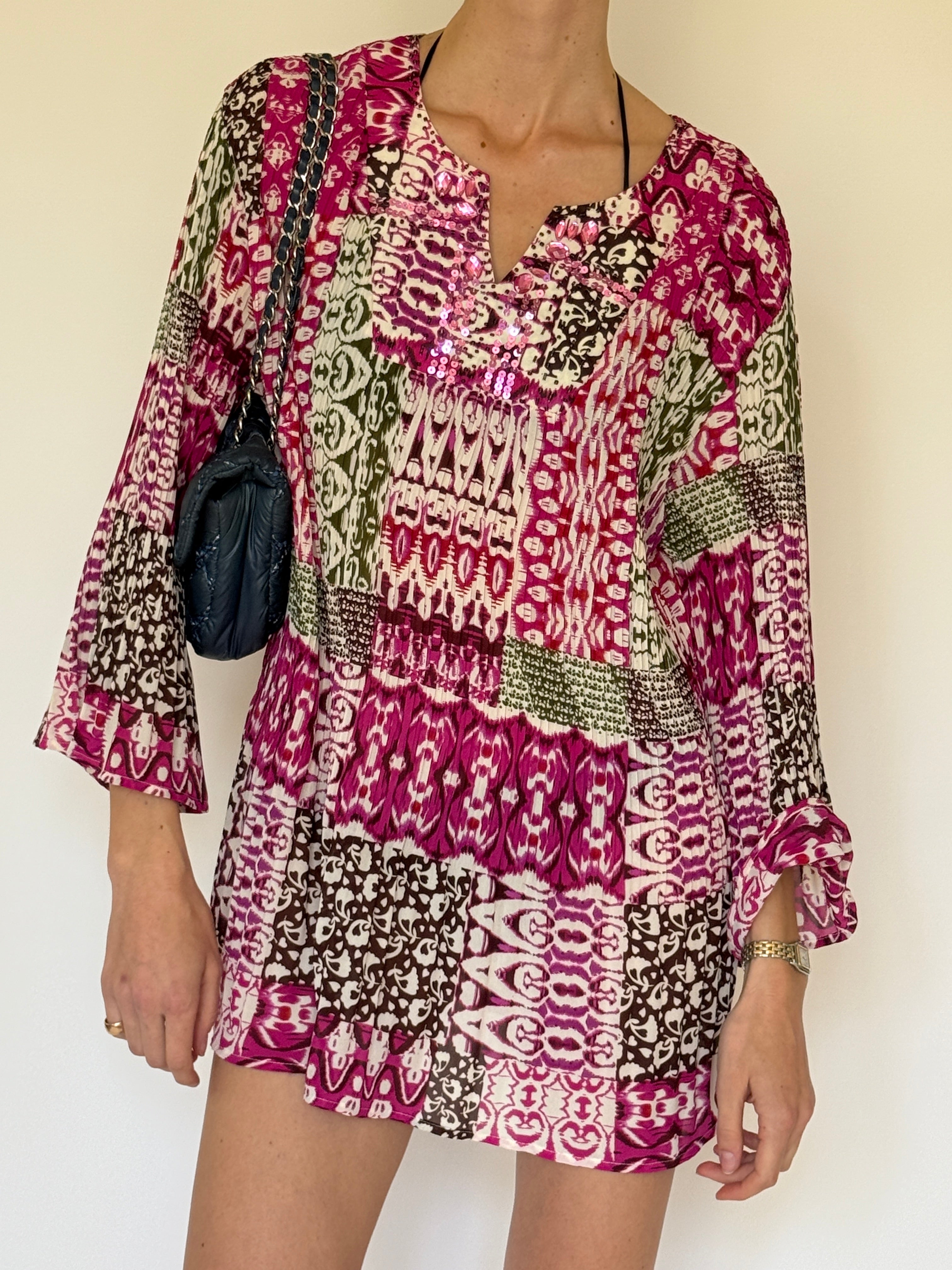 Vintage Bohemian Beach Cover-Up 6257