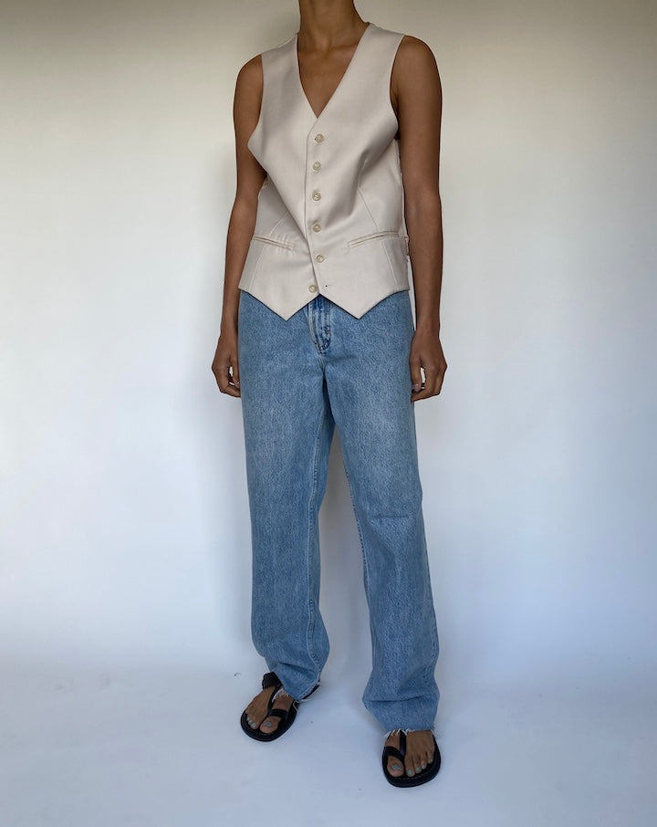 VINTAGE BEIGE VEST 2482