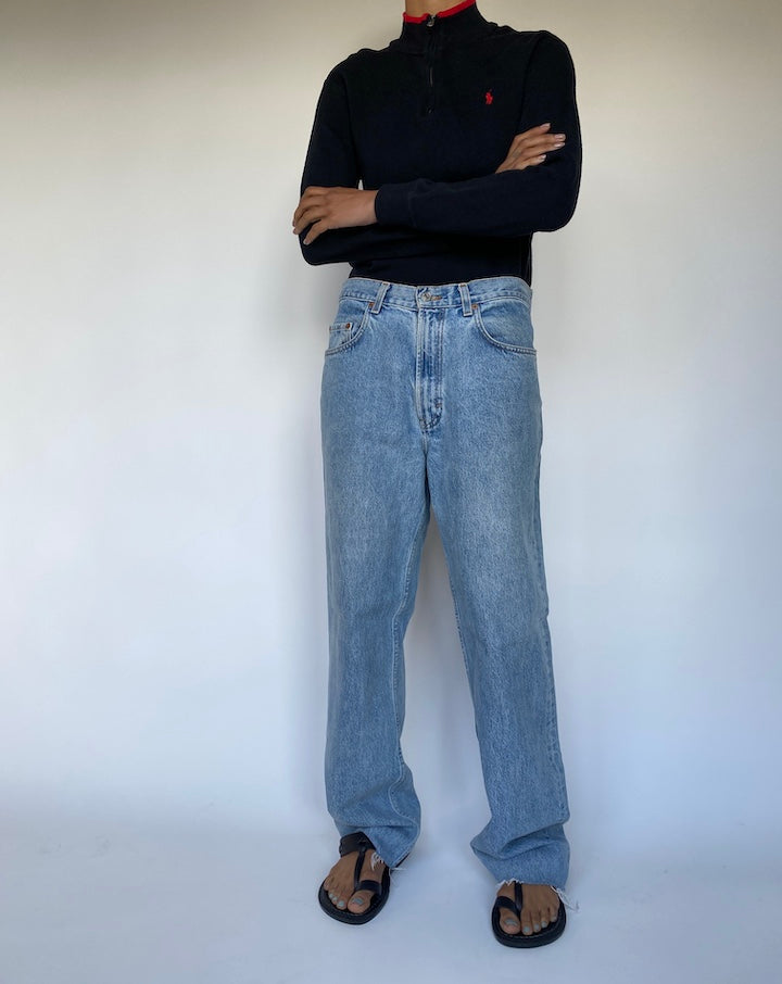 VINTAGE BLACK RALPH LAUREN PULLOVER 1916